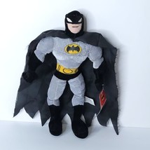 DC Comics Batman Plush 11&quot; Cape Has Some Loose Threads Nanco Black Gray ... - $19.79