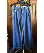 a.n.a Women’s High Rise Wide Leg Jean Dark Stone Blue Size 10 - $32.00