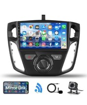 Car Stereo Radio for 2012-17 Ford Focus, Android 12, 9&quot; Built-In GPS Navigation - £84.74 GBP