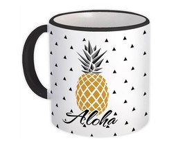 Pineapple Aloha : Gift Mug Hawaii Tropical Cup Funny Elegant - £12.78 GBP