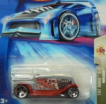 Hot Wheels 2004 Tat Rods 1:64 Scale Red Hooligan 5/5 Die Cast Car #122 - $7.00
