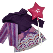 American Girl McKenna&#39;s Sweater w/ Star Skirt, Scarf and Star Balloon - £30.36 GBP