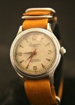 Men&#39;s vintage 1940&#39;s WWII Swiss Eloga military 17 jewel wristwatch, Nato strap - £98.69 GBP