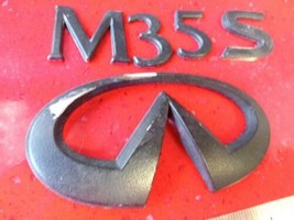 08 09 10 Infiniti M35 S Rear Trunk Emblem Logo Badge Nameplate Used Black - $22.49