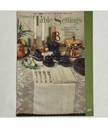 Correct Table Settings Vintage 1940&#39;s Booklet How to Crochet Table Cloth... - $9.47