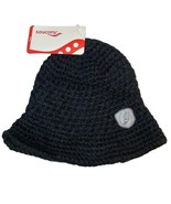 Saucony Womens Black Knit Bucket Beanie Hat NWT 90184, One Size - £11.34 GBP