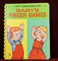 Baby&#39;s Finger Games A Baby&#39;s Sturdi-Book 1959 Board Book Childrens - $9.30