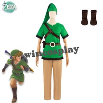The Legend of Zelda: Skyward Sword Link Cosplay Costume Outfit Halloween... - $78.50