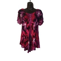 Unknown Label Women&#39;s Size XL Tie Dyed Indie Made Tunic - £18.36 GBP