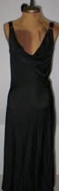 New NWT 4 Womens 40 Diana Gallesi Dress Designer Italy Black Cowl Beaded Straps  - £759.69 GBP