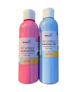 Acryology Acrylic Paint 2 Colors | Pink + Powder Blue | 6 oz Bottles | N... - £7.75 GBP