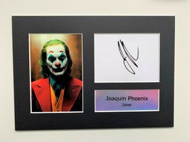 Joaquin Phoenix as Joker A4 Autographed Display - £17.72 GBP