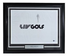 Greg Norman Signed Framed LIV Golf Flag BAS - £305.20 GBP