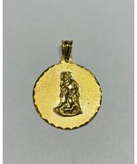 14 Karat Yellow Gold Saint Lazarus &quot;San Lazaro&quot; 21mm (Nickel Size) Medal - $396.51 CAD
