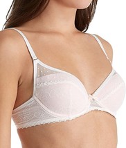Betsey Johnson So Sexy Bridal Balconette Bra Sz 34D White pink - $455.16 MXN