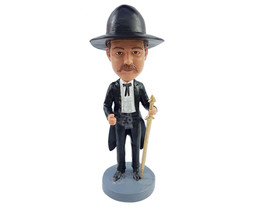 Custom Bobblehead Man on a luxurious vintage suit with a sword in hand - Careers - £69.82 GBP