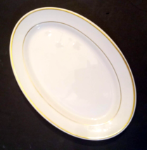 Jackson China Restaurant Ware Platter VTG 1982 Gold Stripe Band Falls Creek - £20.68 GBP