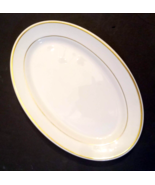 Jackson China Restaurant Ware Platter VTG 1982 Gold Stripe Band Falls Creek - £20.65 GBP