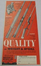 1957 Print Ad Wright &amp; McGill Fly Fishing, Spinning Spin Casting Rods Denver,CO - £10.26 GBP