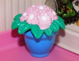 Fisher Price Loving Family Dream Dollhouse Blue Potted Flowers Vase Pott... - $3.95