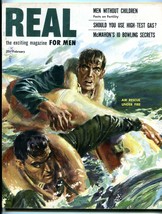 Real Magazine February 1953-HEADHUNTERS-BOWLING SECRETS-PULP THRILLS FN - $67.90