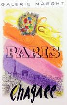 Marc Chagall 21, Lithograph &quot;Paris&quot; Art in posters 1959 - £63.80 GBP