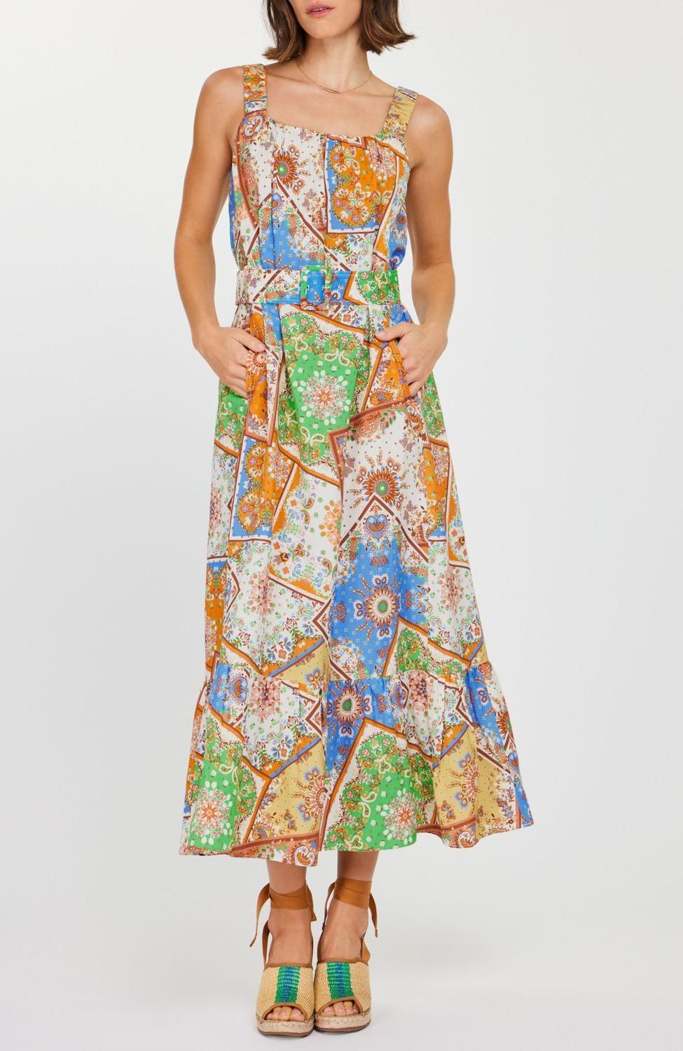 Current Air Patch Printed Midi Dress Size M - $64.35
