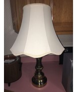 Gold Lamp With White Shade Very Antique - €51,51 EUR
