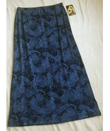 NWT Mirasol Sapphire  Floral/Paisley Sparkly Acetate/Spandex Maxi Skirt ... - €22,49 EUR