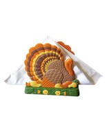 Vtg Avon Thanksgiving Turkey Napkin Holder Dinner Table Fall 1970 Autumn... - £13.95 GBP