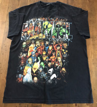 Marvel Civil War T-shirt Men’s Black Vintage Punisher Wolverine Spiderma... - £12.54 GBP