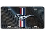 Ford Mustang Tri-Bar Inspired Art Wave FLAT Aluminum Novelty License Tag... - £14.38 GBP