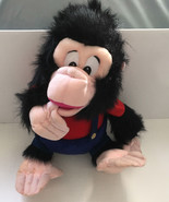Stuffed animal thumb sucking monkey ape chip red and blue outfit classic... - £15.53 GBP