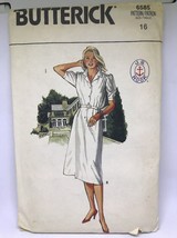 Vintage Butterick Sewing Pattern 6585 J.G. Hook Dress Size 16 - £12.50 GBP