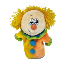 12&quot; VINTAGE 1982 DAKIN ORANGE YELLOW CLOWN HAND PUPPET STUFFED ANIMAL PL... - £21.61 GBP