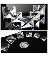 30/50/100Pcs K9 Crystal Square Crystal Chandelier Parts Prism 2 Holes - £7.98 GBP+