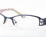 Vintage OU 04.335.02 Antik Blau/Bunt Einzigartig Selten Brille 47-17-140mm - $75.41