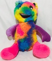 Build A Bear Co Mixters Monster Tye Dye Rainbow Multi Color 16” Plush Sewn Eyes - £9.38 GBP