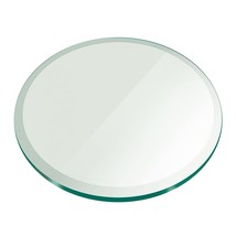 32&quot; Round Glass Table Top 1/2&quot; Thick Tempered Beveled Edge By Fab Glass And - £156.26 GBP