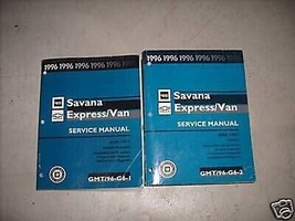 1996 GMC Savana Chevy Espresso G Furgone Servizio Riparazione Shop Manuale Set - £7.85 GBP
