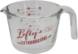 Lefty&#39;S Left-Handed 2-Cup Glass Measuring Cup - £25.99 GBP