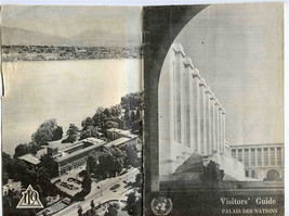 Palais Des Nations Visitor&#39;s Guide United Nations Geneva Switzerland 1950&#39;s - $17.82