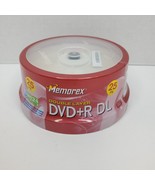 Memorex Double Layer DVD+R DL 25 Pack 8.5GB 240 Min 2.4x - New Unopened - £15.13 GBP