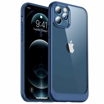 iPhone 12 Pro Max -CASEKOO Crystal Clear/Blue BING Phone Case Shockproof +Stand - £7.66 GBP