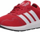 adidas Originals Kid&#39;s Swift Essential Sneaker FY2152 Red/White Size 5M - $36.39