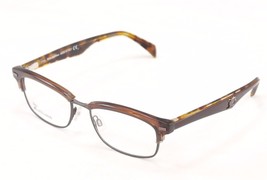 Authentic John Galliano Eyeglasses Frame JG5017 092 Brown Plastic Metal Italy - $149.52