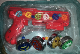 Battling Tops Burst Toy Game 4 Set Spinning Tops Launchers Battle Gyro B... - $182.29 MXN