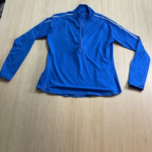 Primary image for Athleta Half Zip Reflective Running Wild Reflective Top Blue 243315 Size XL