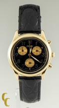 Fendi 18K Yellow Gold Chronograph Watch w/ Leather Band - $3,180.87