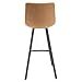 LeisureMod Light Brown Leather Bar Stool Set of 2 - Ergonomic Counter Height Bar Item image 15